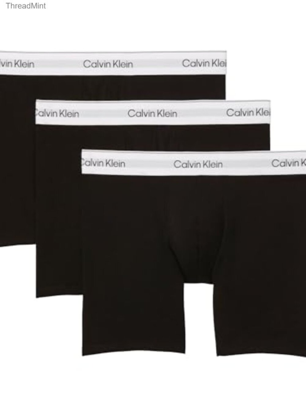 3-Pack Cotton Stretch Boxer Briefs Breathable Mid-Rise Mens Underwear